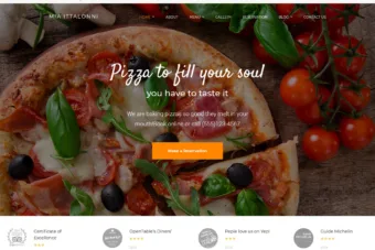 free pizza burger wordpress themes