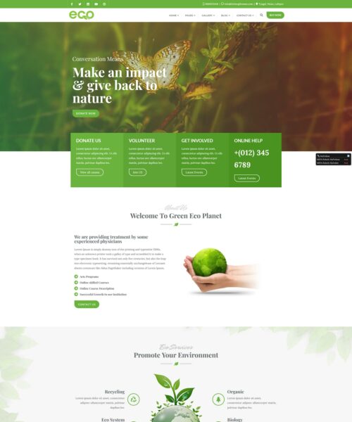 free planet green wordpress