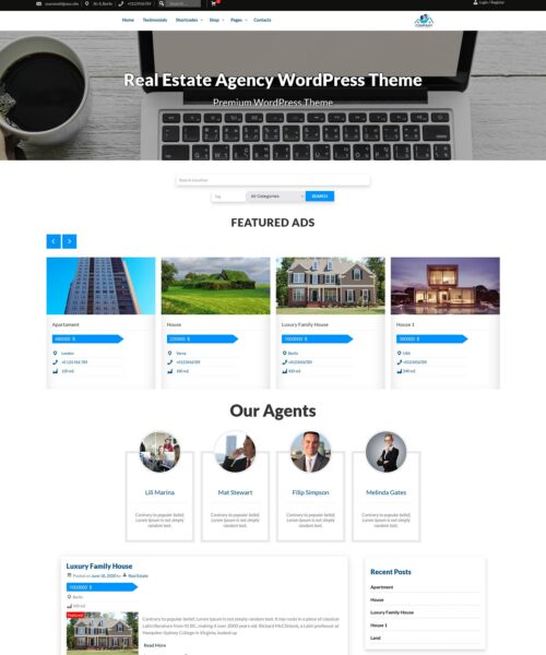 Free Home Selling Website Themes