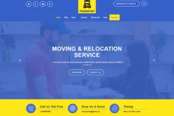 free transportation logistics wordpress themes