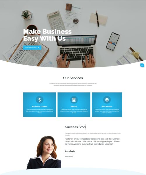 Financial Consulting Website Template 
