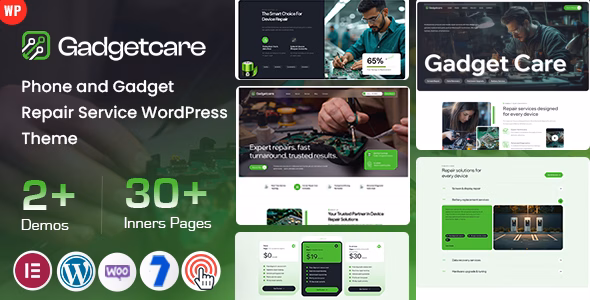 Gadgetcare - Phone and Gadget Repair Service WordPress Theme WordPress theme