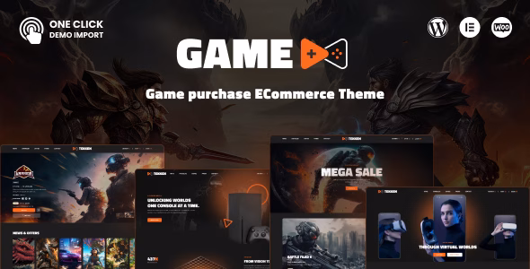 GameX - Game purchase ECommerce Theme WordPress theme