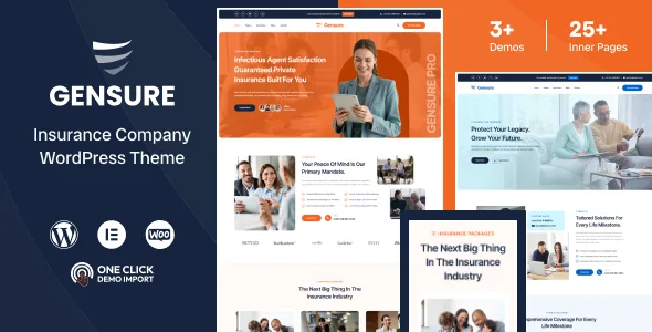 Gensure - Insurance Company WordPress Theme WordPress theme