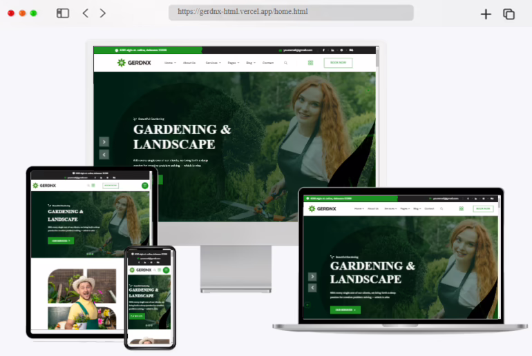gerdnx gardening html template