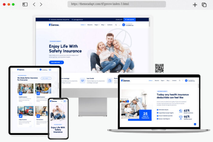 gerow business insurance html template