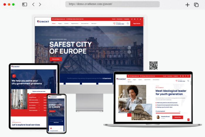 gimont city government wordpress theme