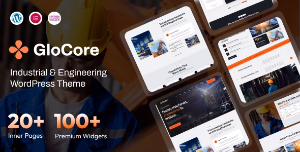GloCore – Industrial & Engineering Services WordPress Theme WordPress theme