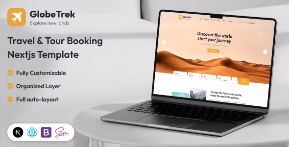 GlobeTrek Travel Tour Listing Nextjs Template WordPress theme