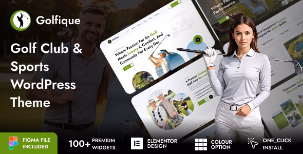 Golfique – Golf Club & Sports WordPress Theme WordPress theme