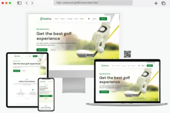 golftio golf club html template