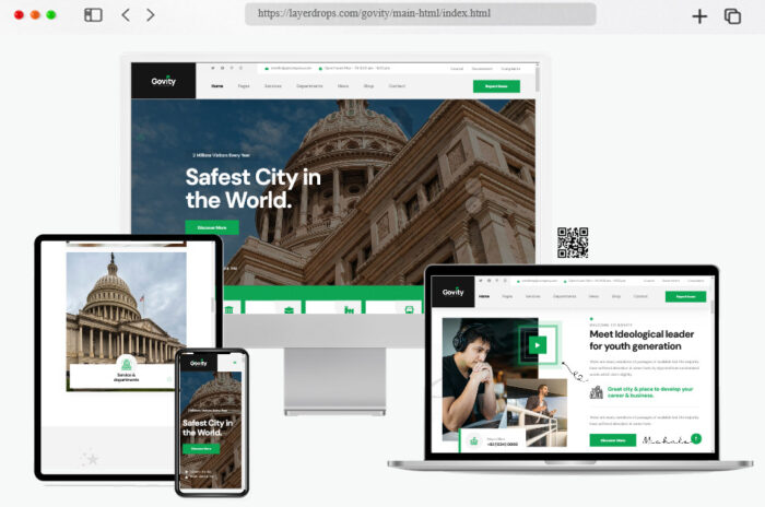 govity municipal government html template