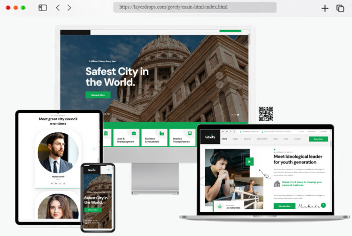 govity municipal government html template
