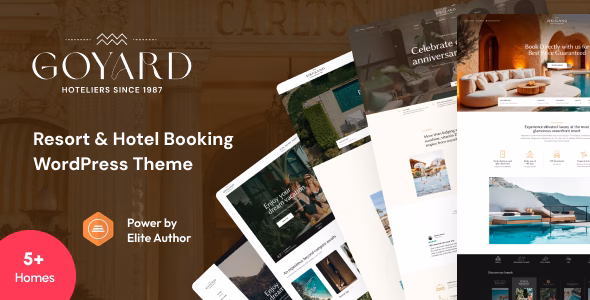 Goyard - Resort and Hotel Booking WordPress Theme WordPress theme