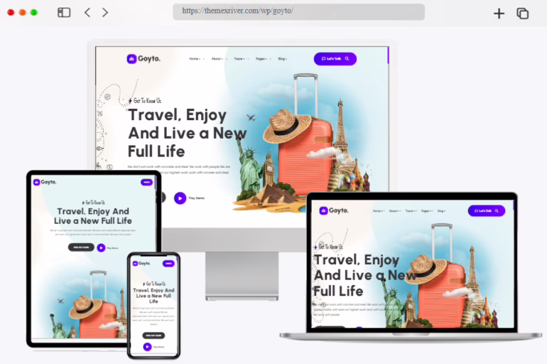 goyto travel wordpress theme