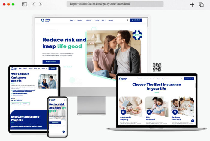 grabyinsur insurance company html template