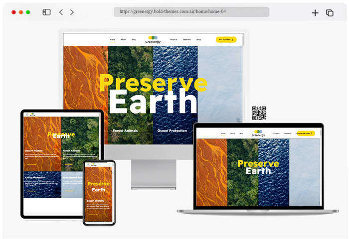 greenergy ecology environment theme