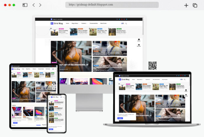 gridmag blogger template