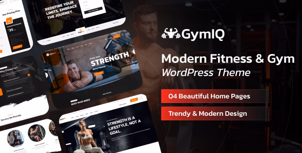 Gymiq - Gym & Fitness Center WordPress Theme WordPress theme
