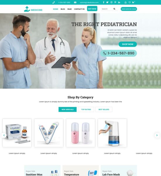 Medical practice WordPress theme free