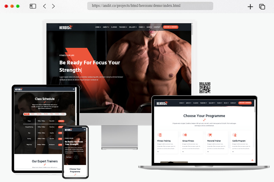 20+ Best Fitness & Gym Website Templates Free & Premium - freshDesignweb