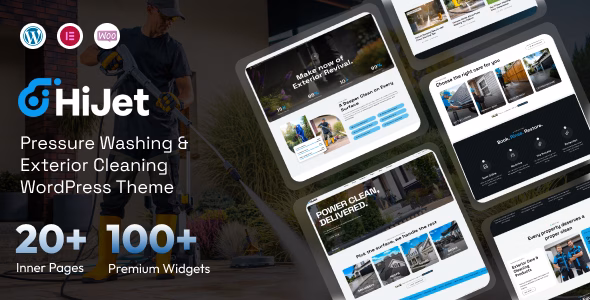 HiJet – Pressure Washing & Exterior Cleaning WordPress Theme WordPress theme