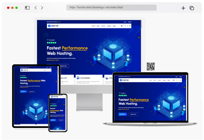 hostim website template hosting providers
