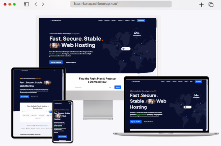 hostingard web hosting wordpress theme with whmcs