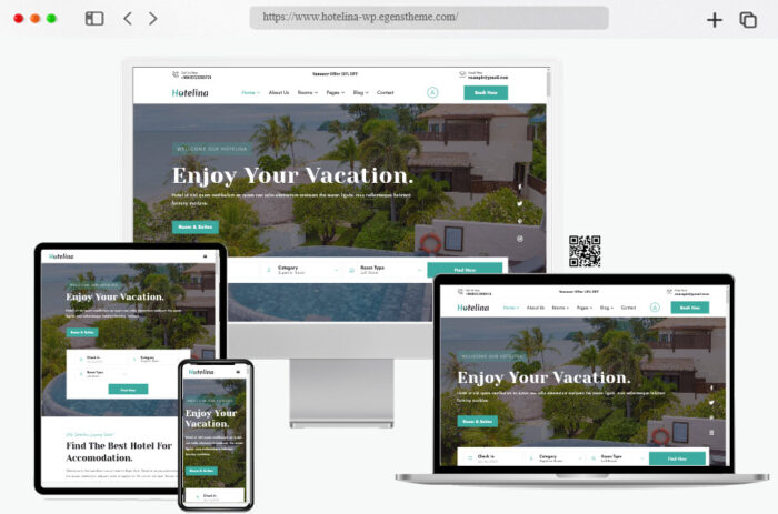 hotelina hotel booking wordpress theme