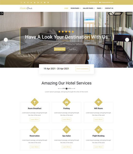 SEO-Friendly Free Hotel Themes