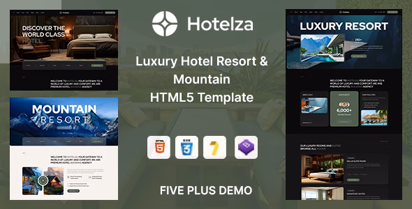 Hotelza – Luxury Hotel & Multipurpose HTML5 Template WordPress theme