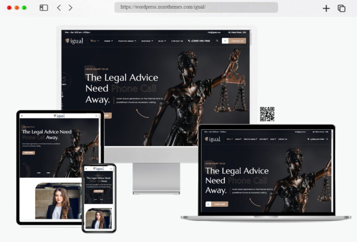 igual law firm wordpress theme