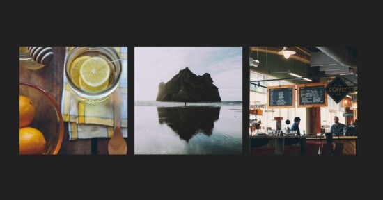 image hover effect with title icon