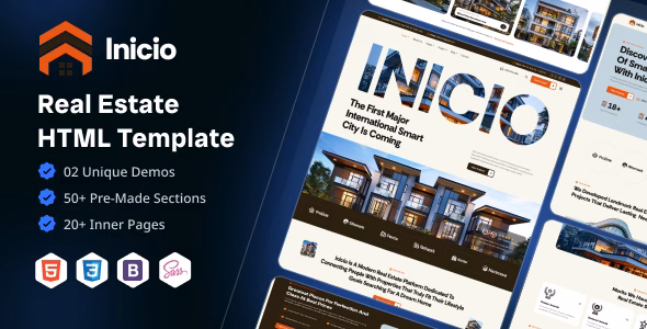 Inicio - Real Estate HTML Template WordPress theme
