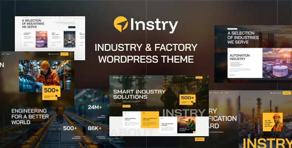 Instry - Industry & Factory WordPress Theme WordPress theme