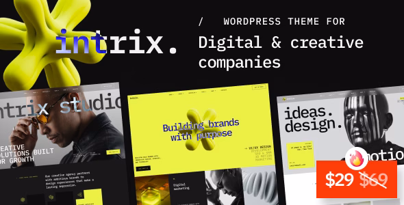 Intrix - Digital & Creative Agency WordPress Theme WordPress theme