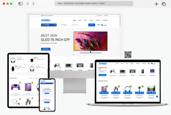 junko electronics ecommerce html template