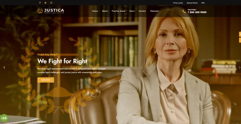 justica lawyer firms website template scaled