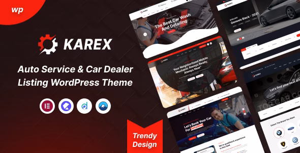 Karex – Auto Service and Car Dealer Listing WordPress Theme WordPress theme