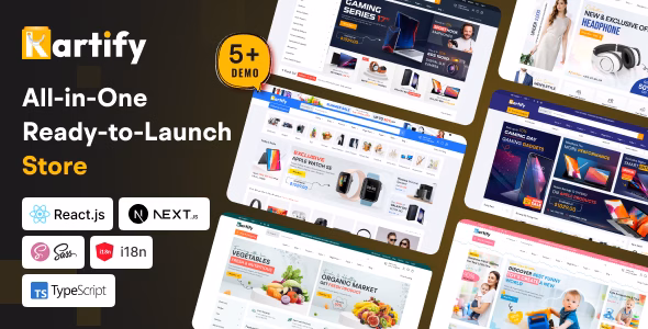 Kartify – Multipurpose eCommerce React Nextjs Template WordPress theme