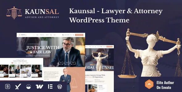 Kaunsal – Lawyer & Attorney WordPress Theme WordPress theme