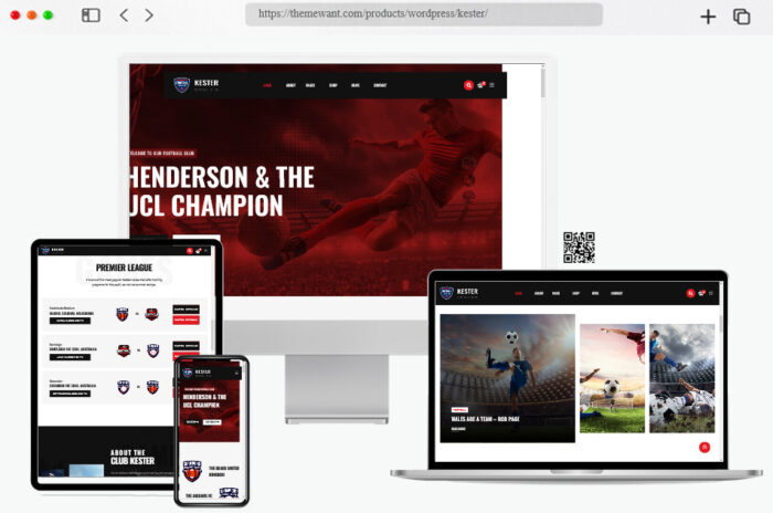 kester soccer club sports news wordpress theme