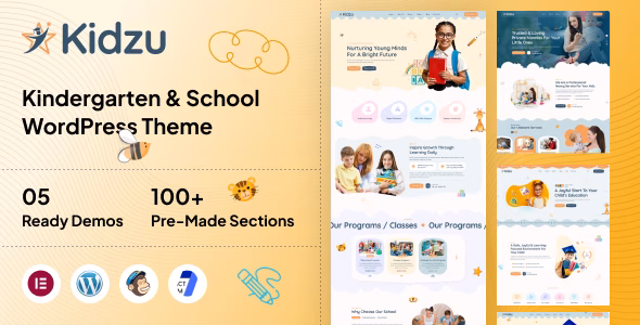 Kidzu - Kindergarten & School WordPress Theme WordPress theme