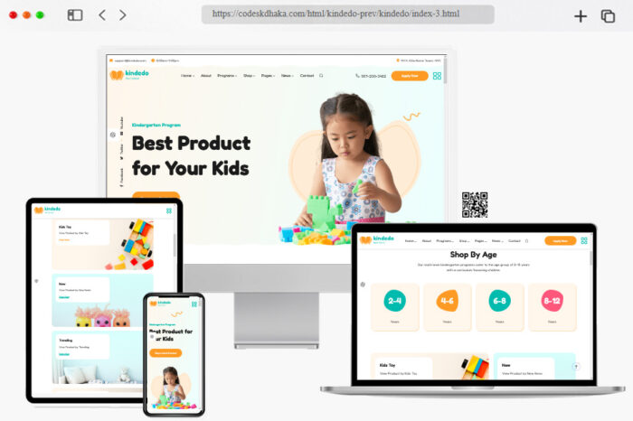 kindedo school website template