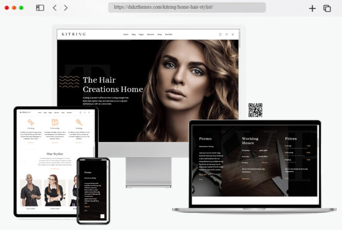 kitring hair salon wordpress theme comparison