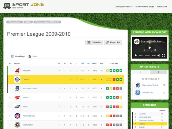 Free Athletic Website Templates