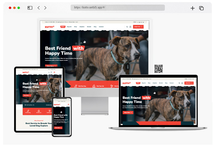 kutto pet breeder reactjs template