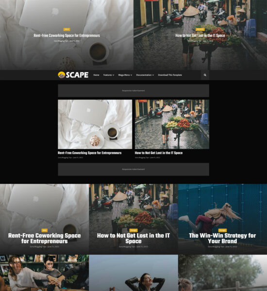 landscape Pre-designed Blogger themes