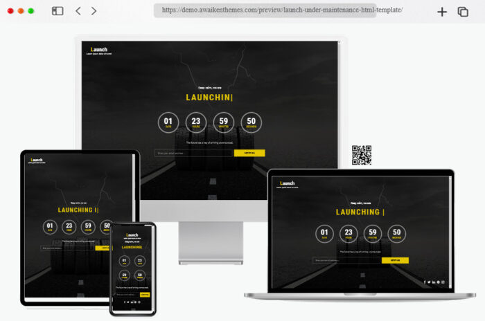 Free landing page templates for upcoming projects