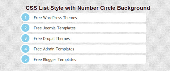 ListStyleNumberCircle